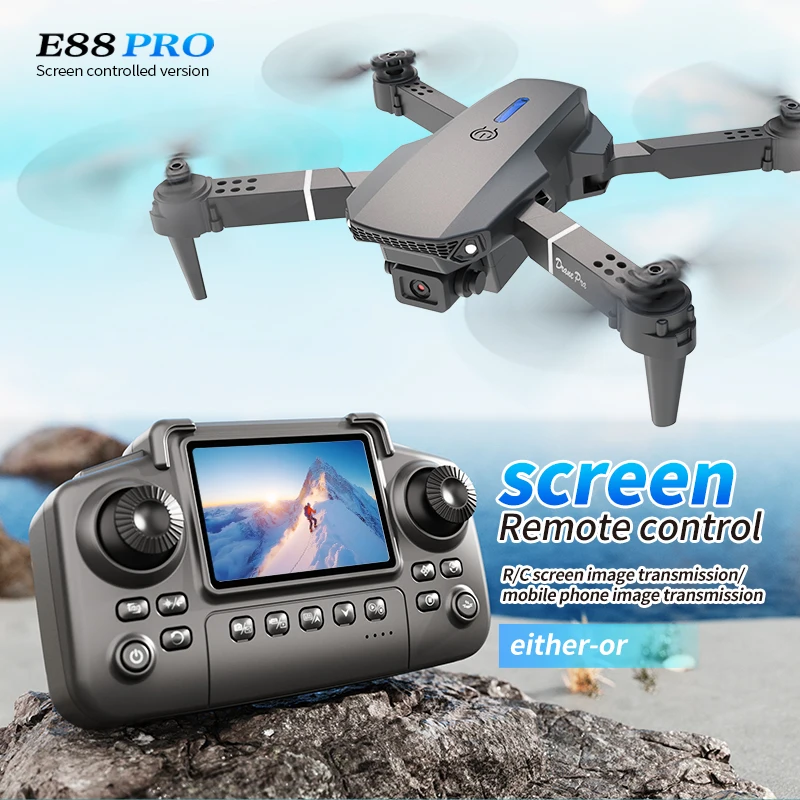 Drone Camera 4K - طائرة بدون طيار احترافية E88 PRO
