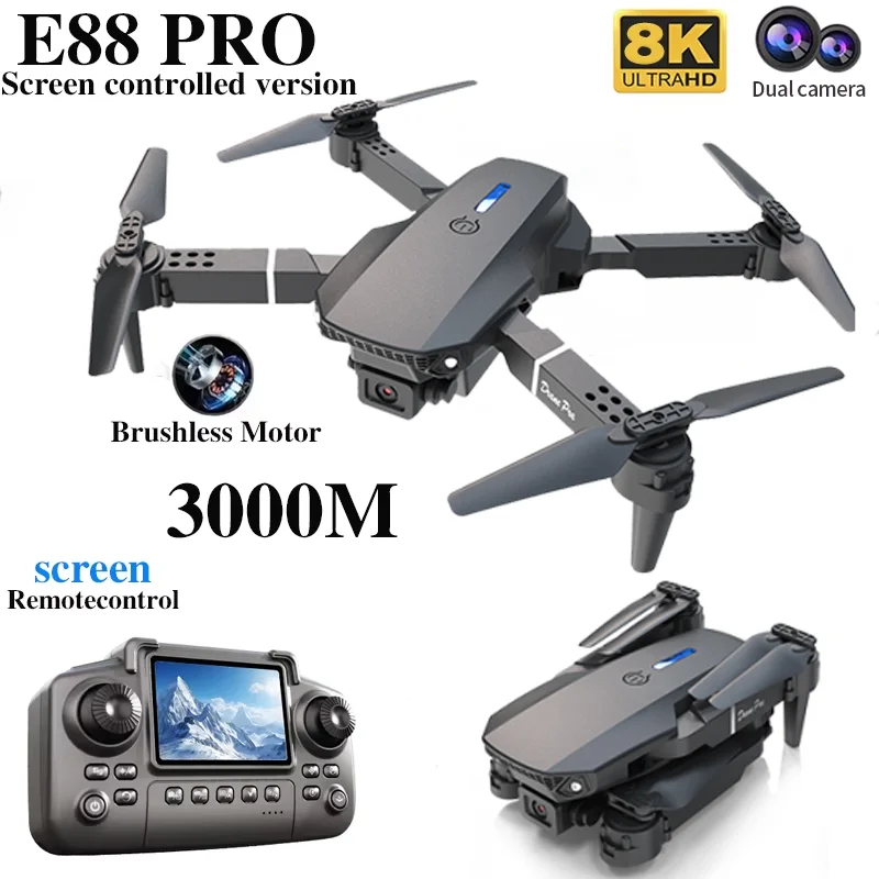 طائرة بدون طيار احترافية E88 P - مراجعة Drone Camera 4K وسعره