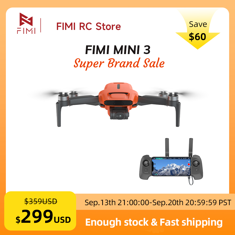 طائرة بدون طيار FIMI MINI 3 مع - مراجعة Drone Camera 4K وسعره